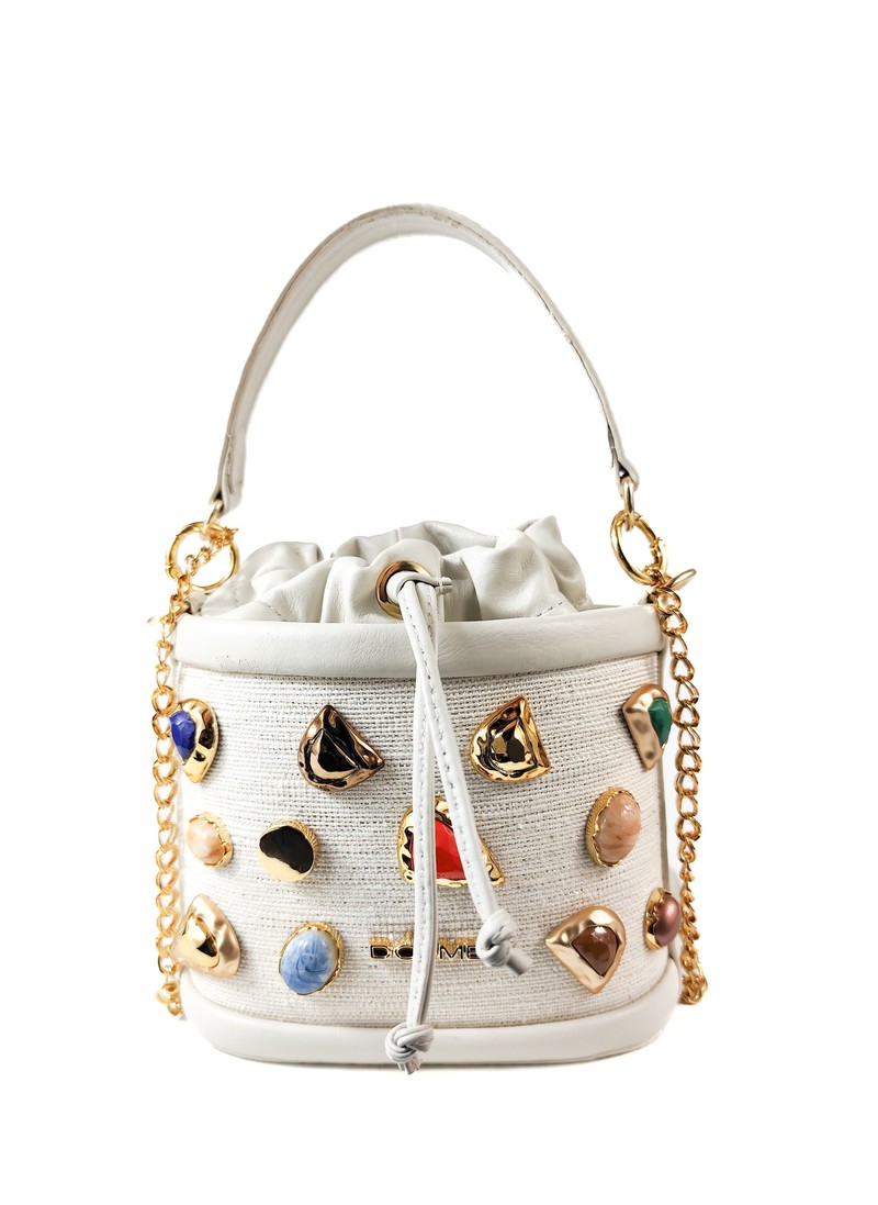 MINI BAG MARIAH COURO OFF WHITE