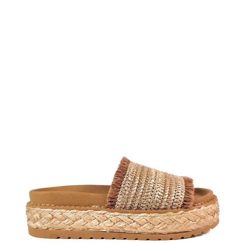 SANDALIA FLATFORM AMBAR