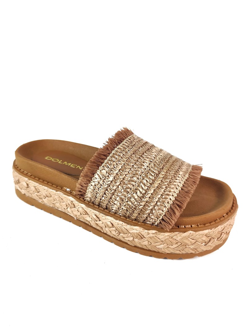 SANDALIA FLATFORM AMBAR