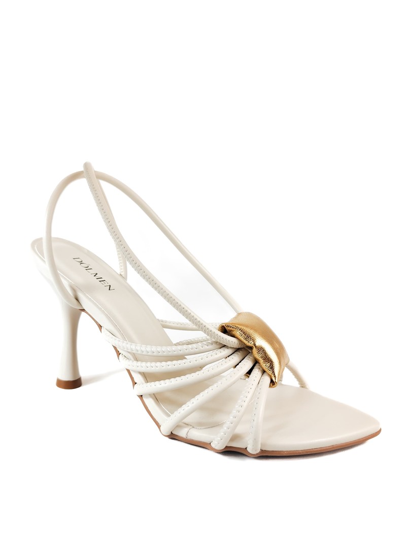 SANDALIA SALTO ALTO OFF WHITE