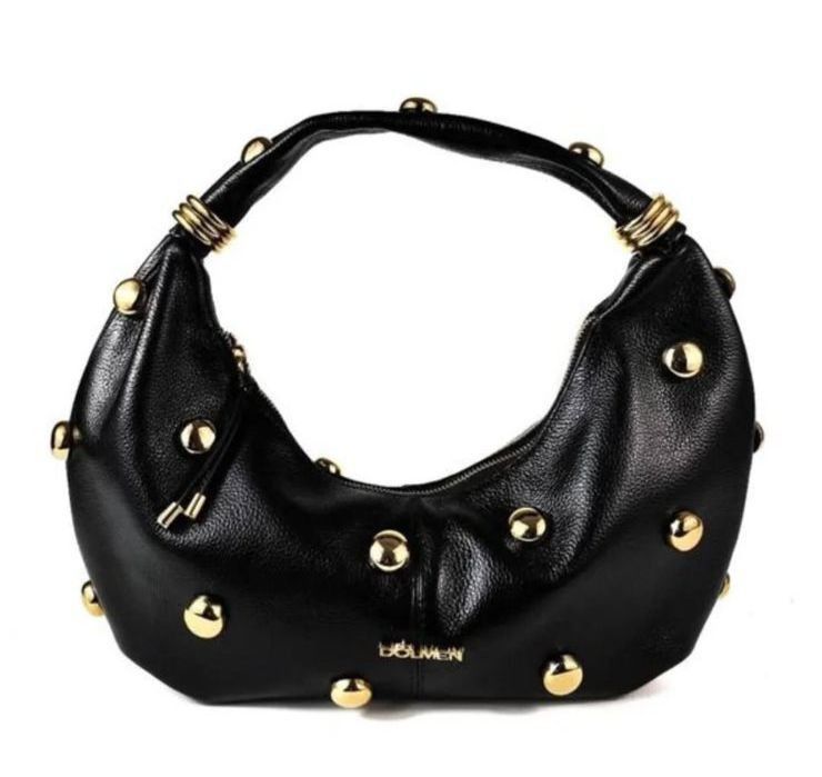 BOLSA LORENA TIRACOLO COURO PRETO