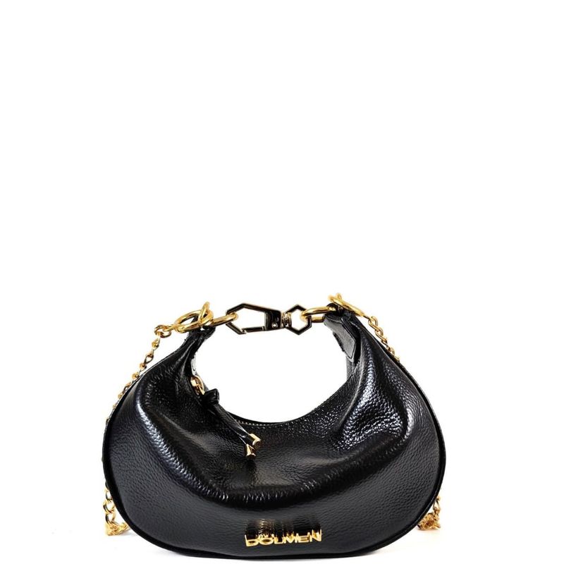BOLSA SAMARA TIRACOLO COURO PRETO