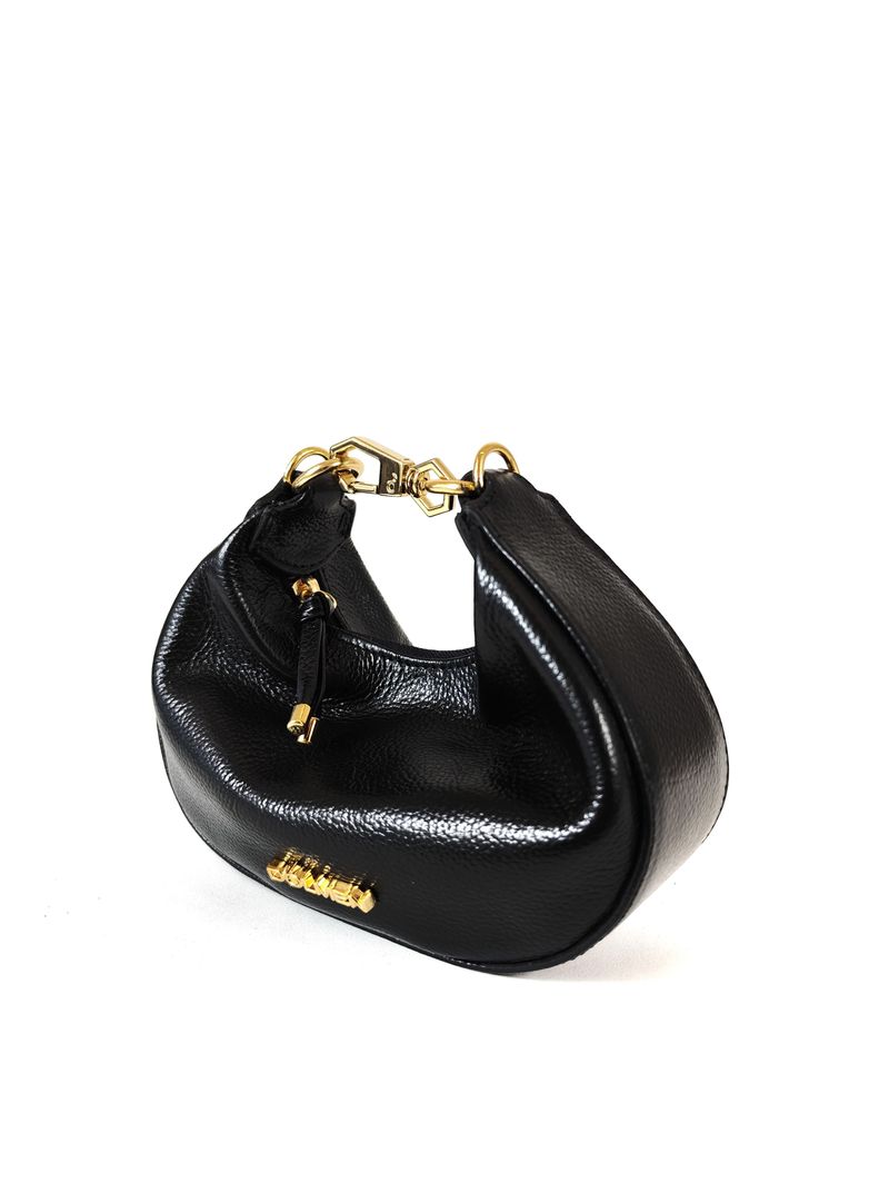 BOLSA SAMARA TIRACOLO COURO PRETO