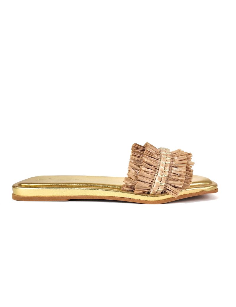 RASTEIRA SLIDE NATURAL OURO