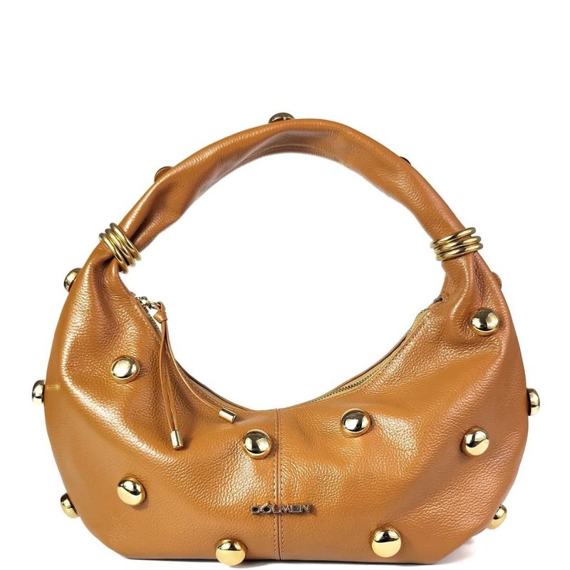BOLSA LORENA TIRACOLO COURO CARAMELO
