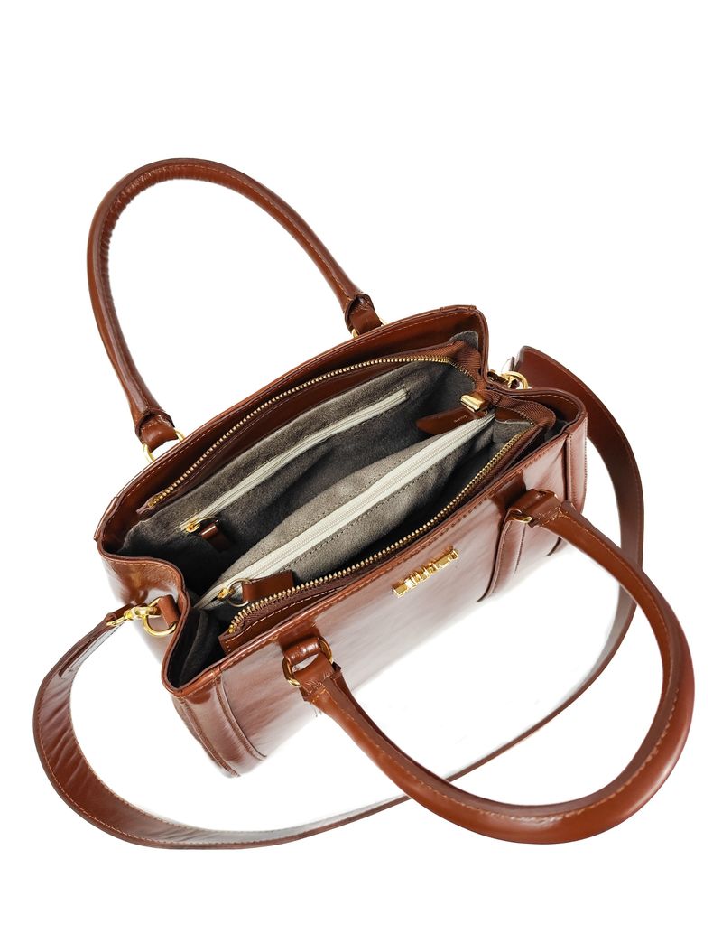 BOLSA GRAZI COURO TOTE TIRACOLO PINHAO
