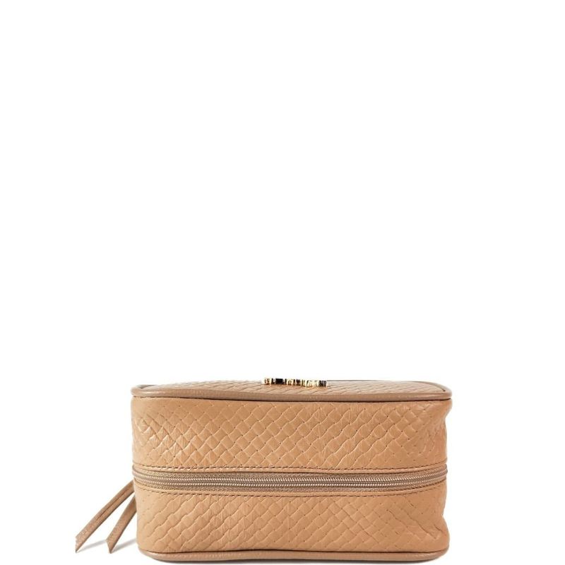 NECESSAIRE COURO TAUPE