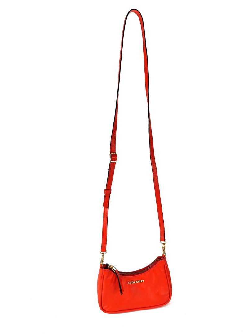 BOLSA LIA TIRACOLO COURO CORAL