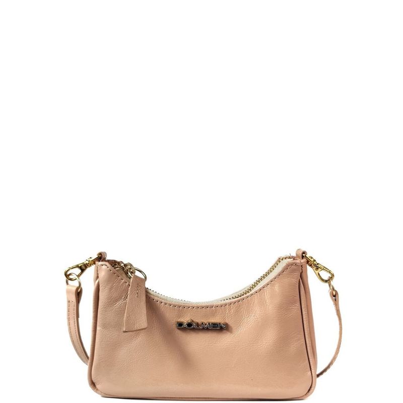 BOLSA LIA TIRACOLO COURO BEGE