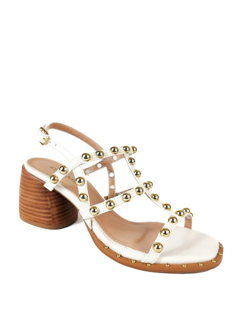 SANDALIA SALTO MEDIO OFF WHITE
