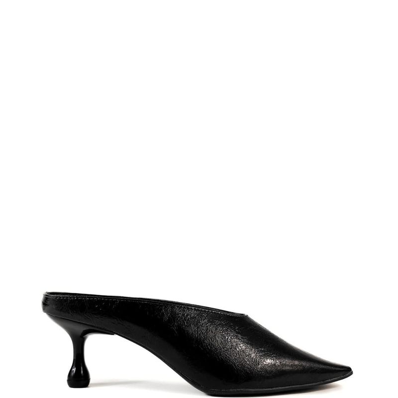 MULE SALTO BAIXO PRETO