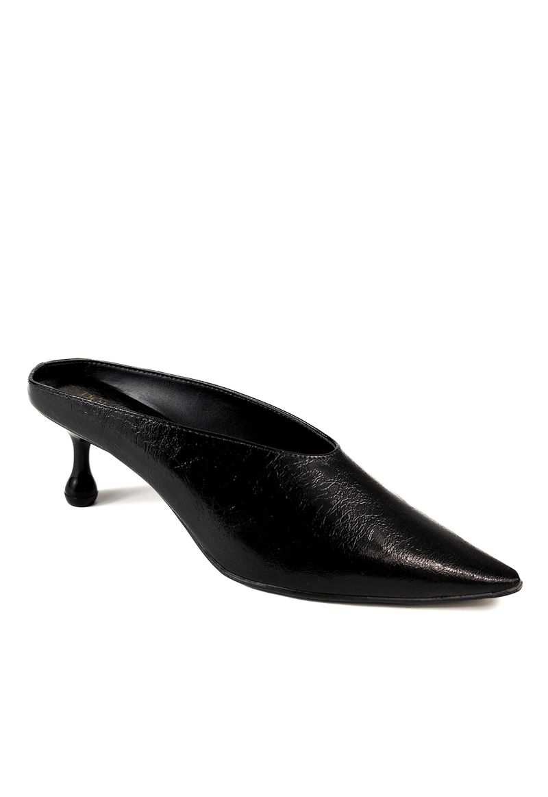MULE SALTO BAIXO PRETO