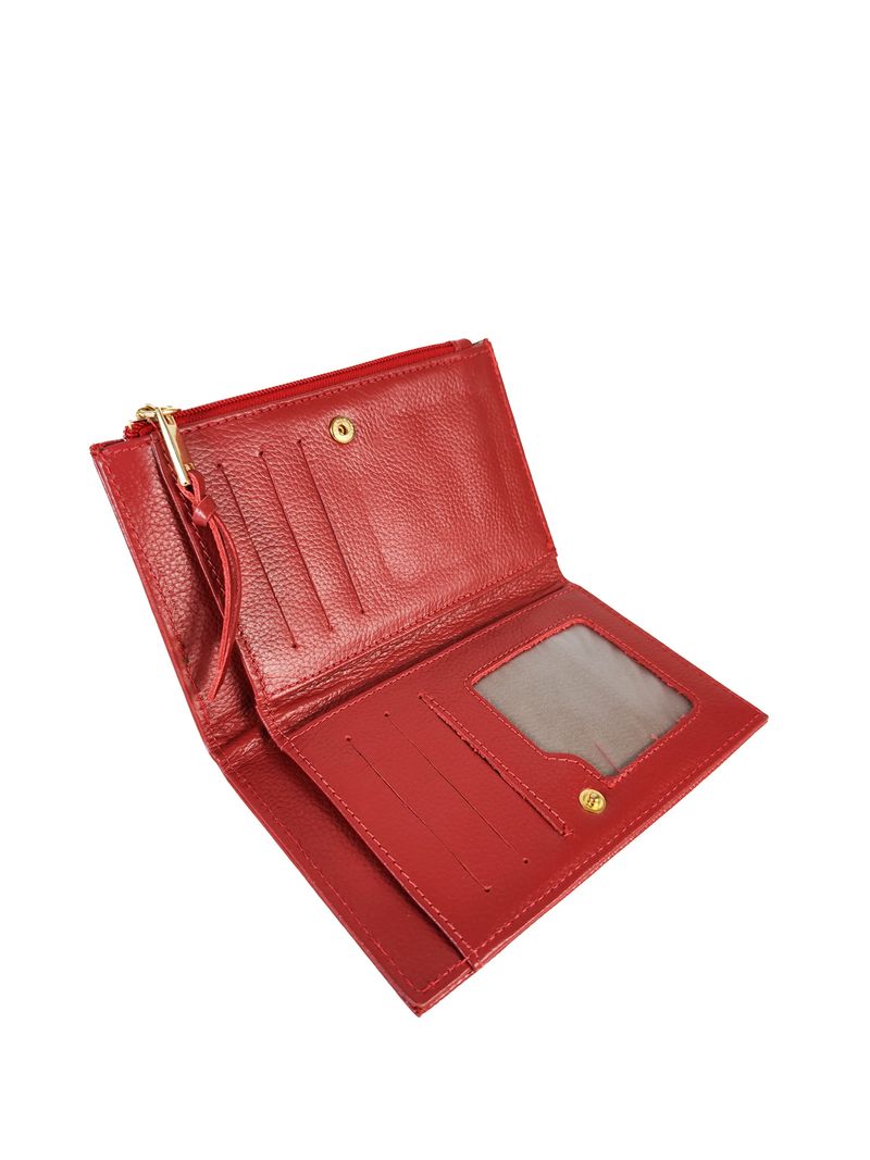 CARTEIRA COURO VERMELHO
