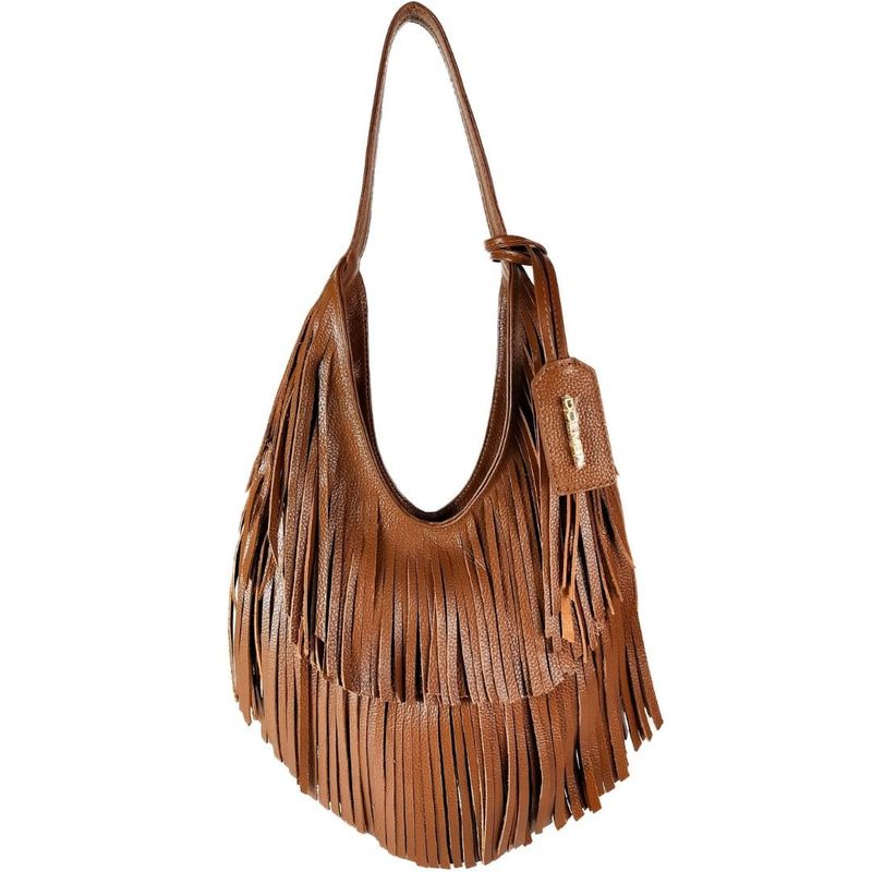 BOLSA BOHO COURO CAMEL