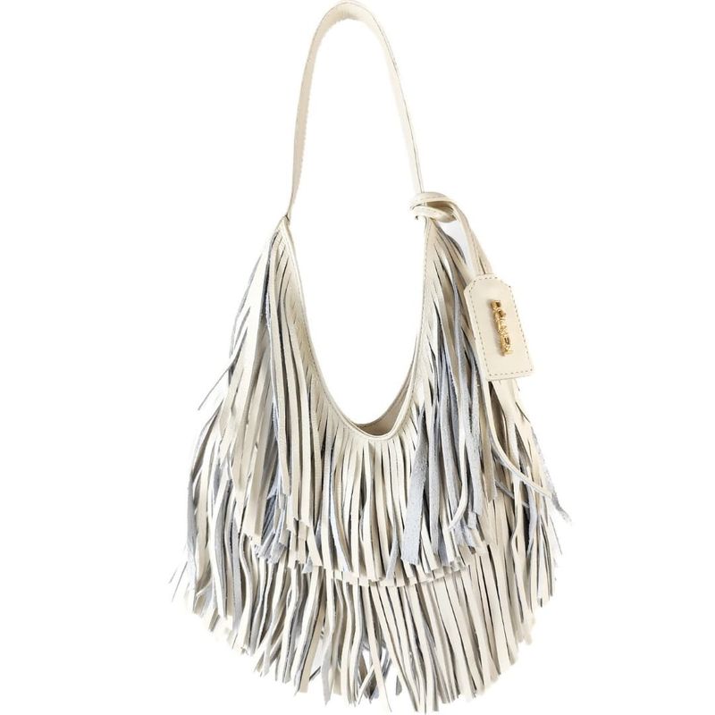 BOLSA BOHO COURO OFF WHITE