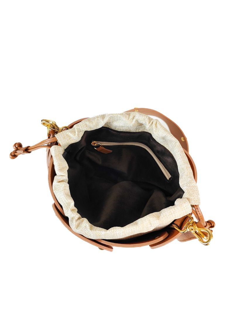 MINI BAG ROXY COURO CARAMELO