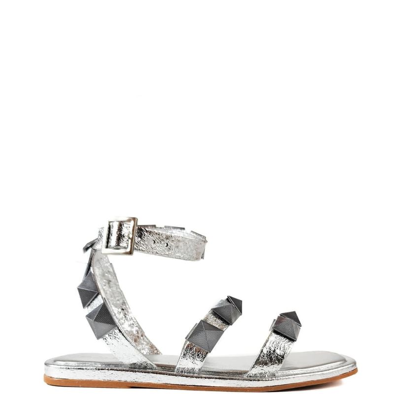 SANDALIA FLATFORM PRATA