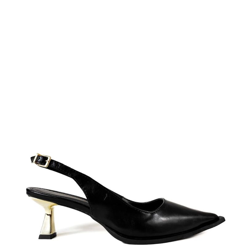 SCARPIN SLINGBACK PRETO