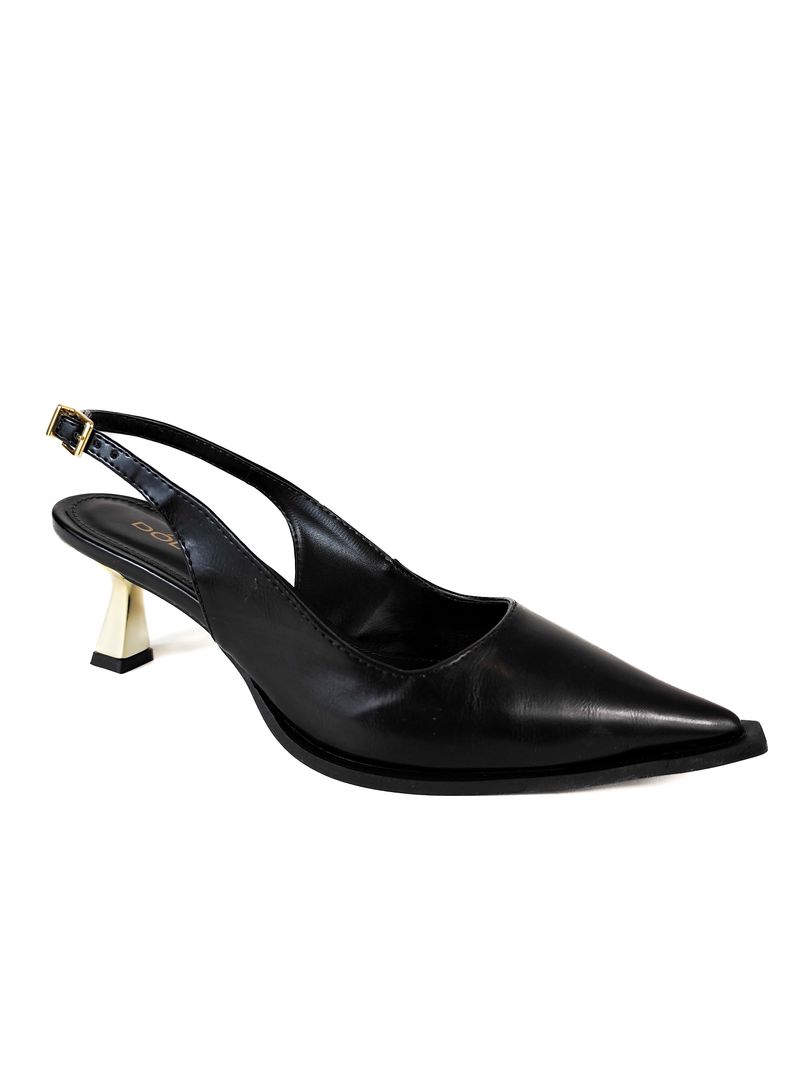 SCARPIN SLINGBACK PRETO