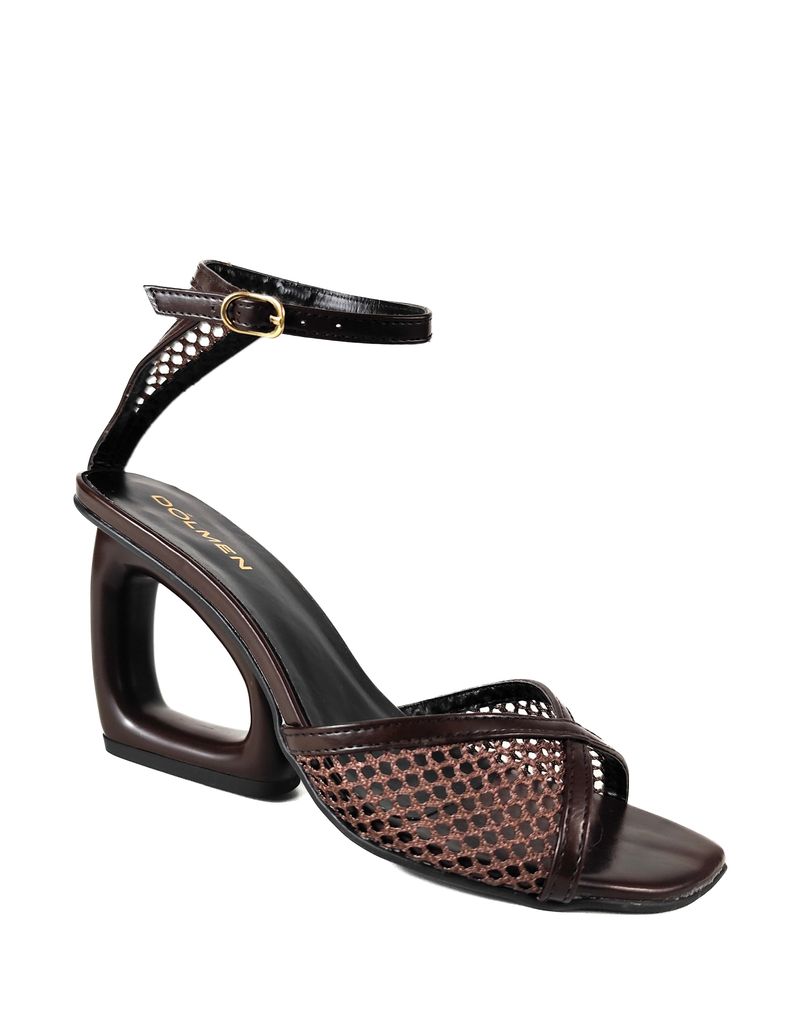 SANDALIA SALTO ALTO MOCHA