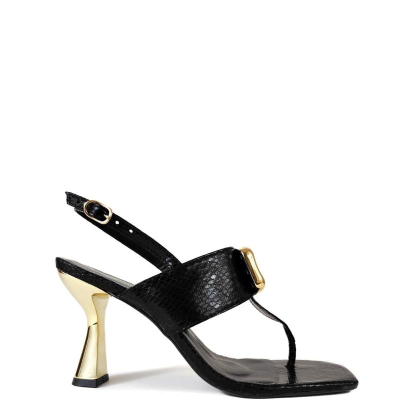 SANDALIA SALTO ALTO PRETO