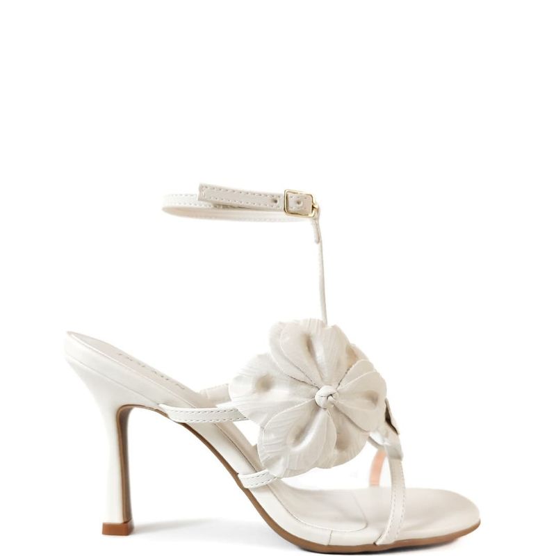 SANDALIA SALTO ALTO OFF WHITE