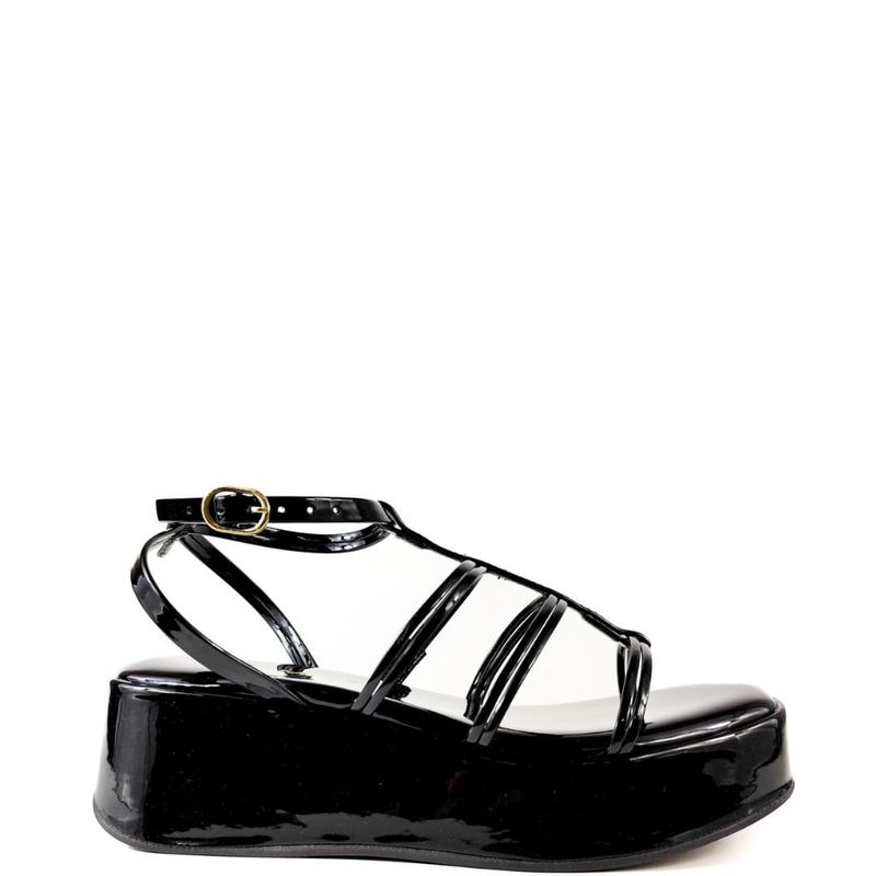 SANDALIA FLATFORM PRETO