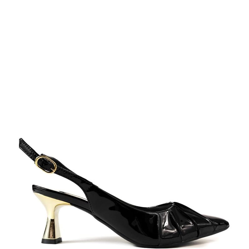 SCARPIN SLINGBACK PRETO