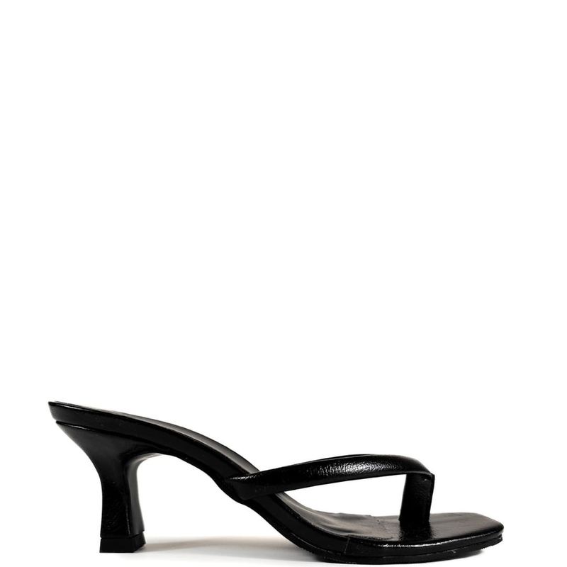 SANDALIA SALTO BAIXO PRETO
