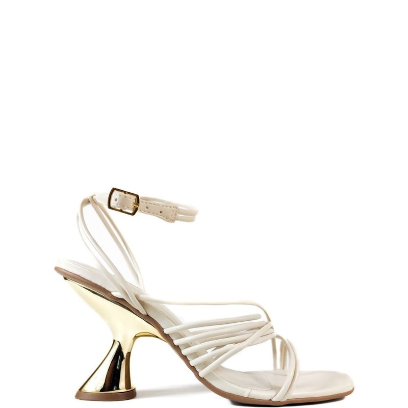SANDÁLIA SALTO ALTO OFF WHITE