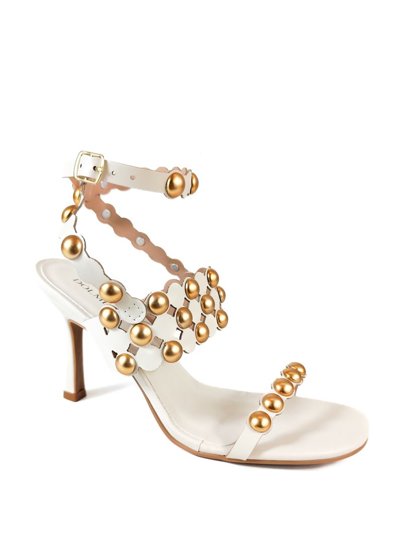 SANDALIA SALTO ALTO OFF WHITE