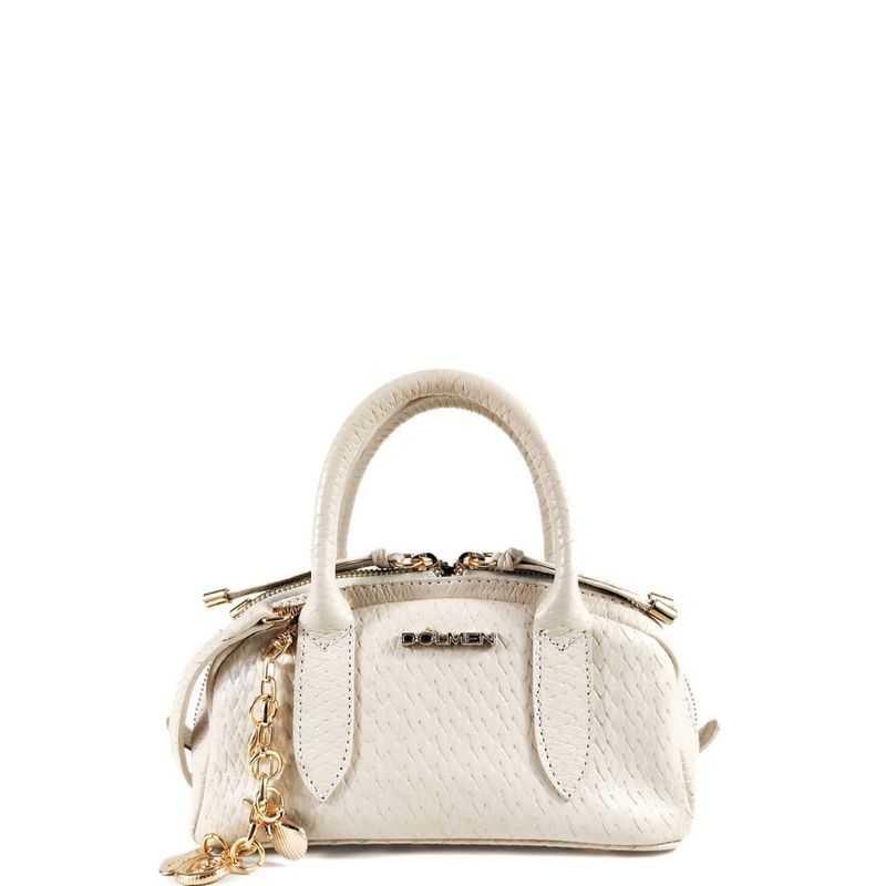MINI BAG SIENA COURO OFF WHITE
