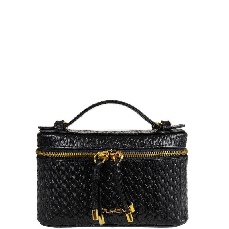 BOLSA AISHA TOTE COURO PRETO