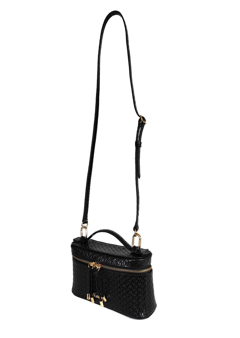 BOLSA AISHA TOTE COURO PRETO