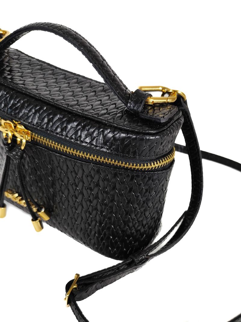 BOLSA AISHA TOTE COURO PRETO