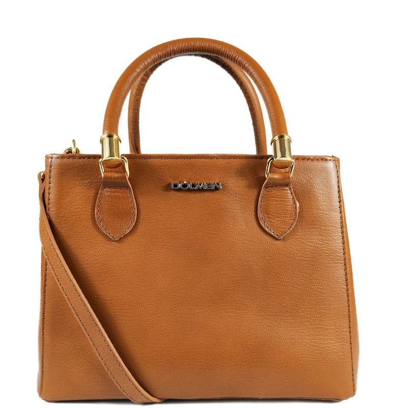 BOLSA SILVIA M TOTE COURO CARAMELO