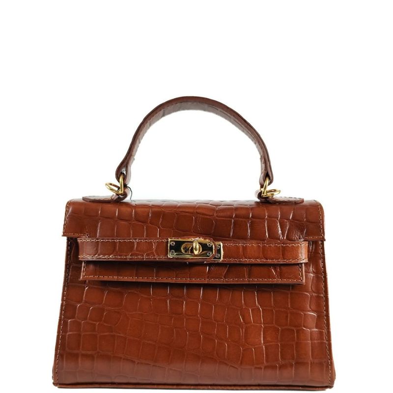 BOLSA RAISSA COURO TOTE TIRACOLO PINHAO