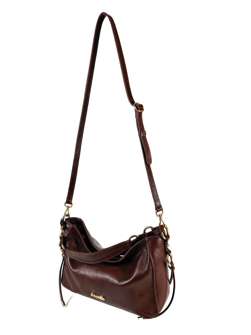 BOLSA GIGI TIRACOLO COURO PINHAO