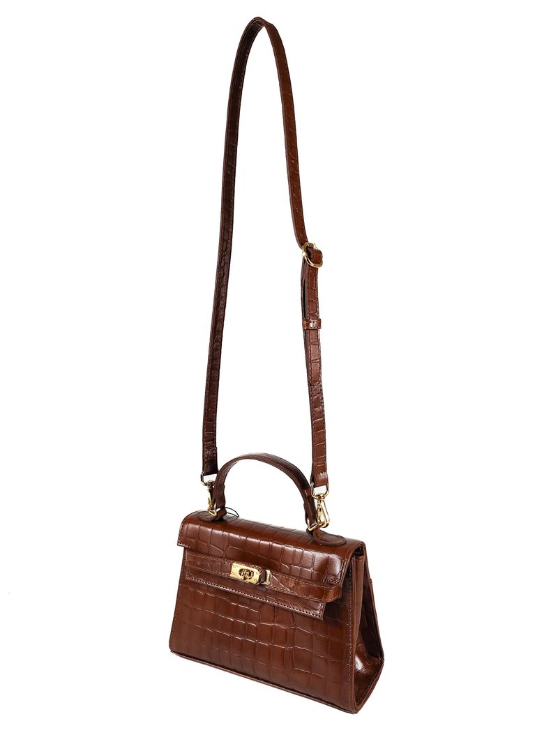 BOLSA RAISSA COURO TOTE TIRACOLO PINHAO
