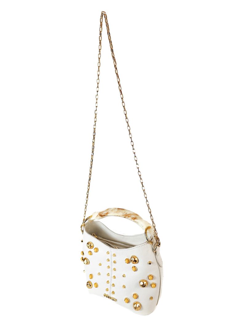 BOLSA STELLA COURO OFF WHITE