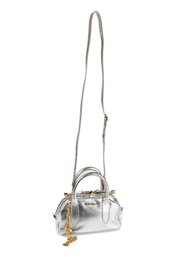 MINI BAG SIENA COURO PRATA