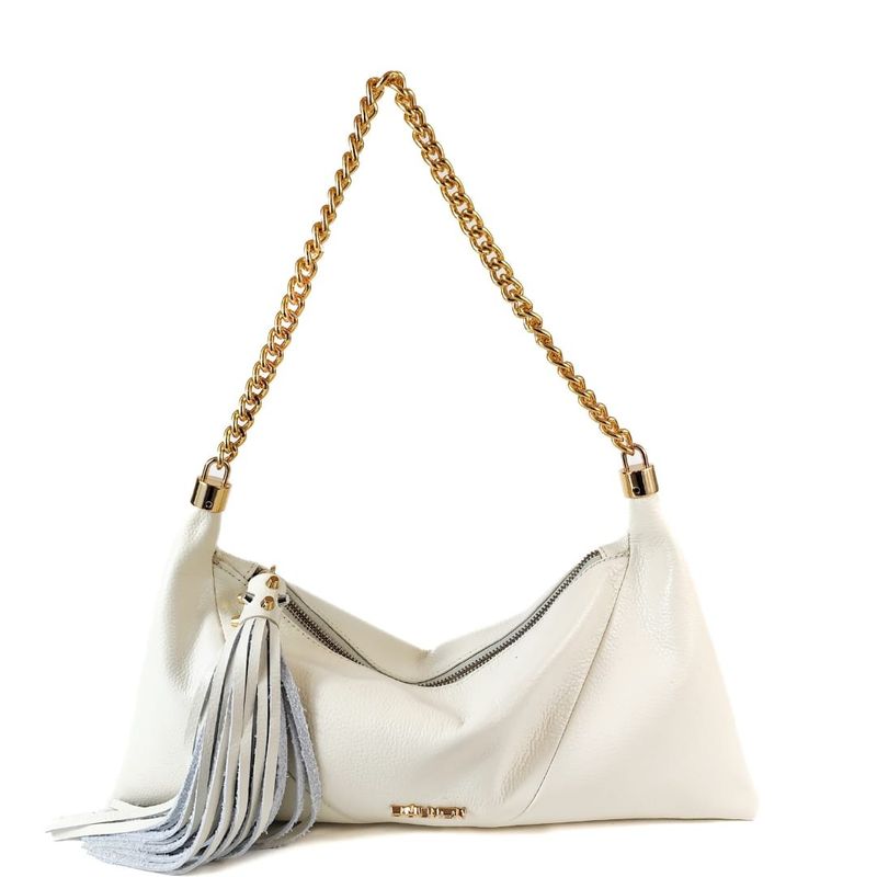 BOLSA EMILLY CLUTCH COURO OFF WHITE