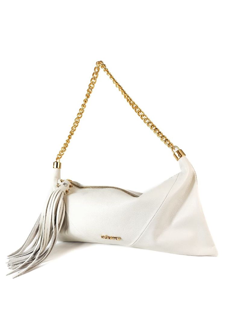 BOLSA EMILLY CLUTCH COURO OFF WHITE