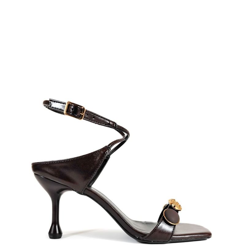 SANDALIA SALTO ALTO PRETO