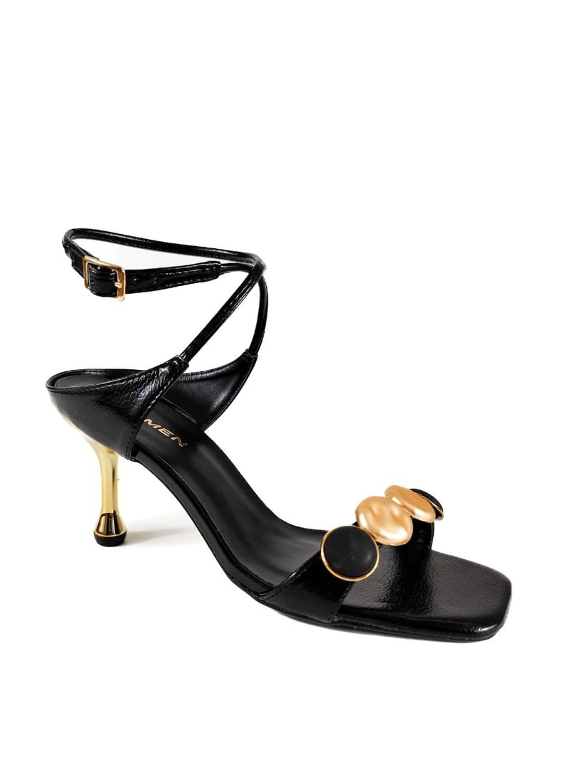 SANDALIA SALTO ALTO PRETO