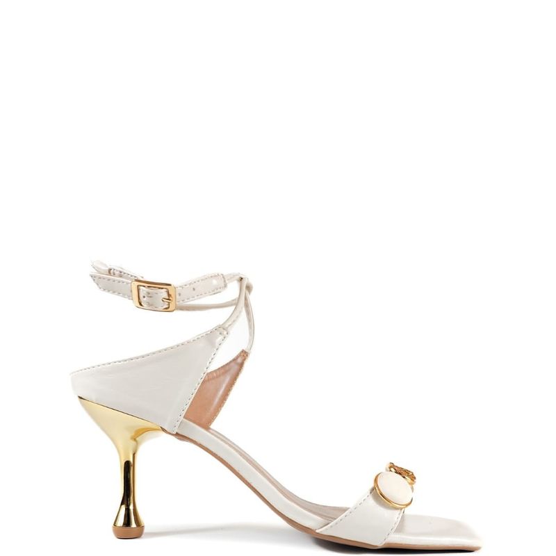 SANDALIA SALTO ALTO OFF WHITE