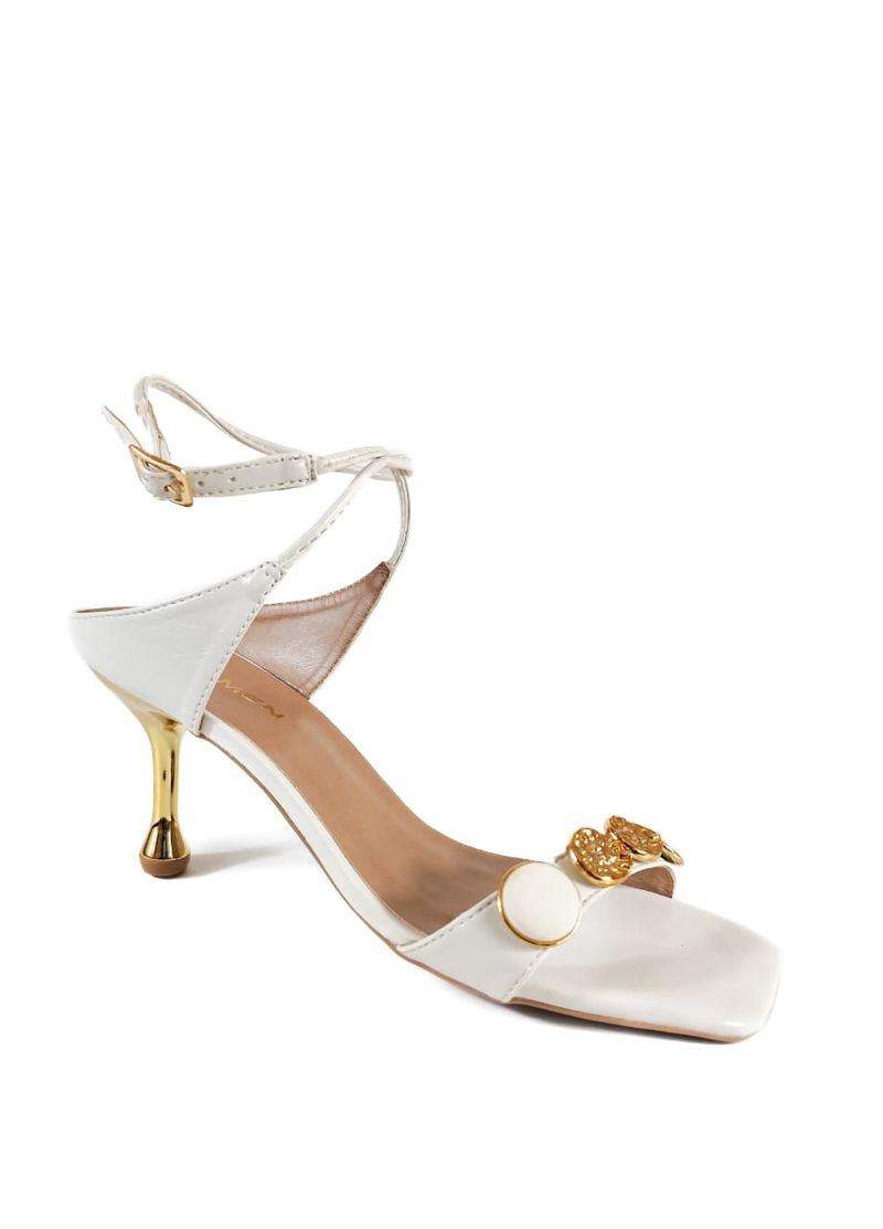 SANDALIA SALTO ALTO OFF WHITE