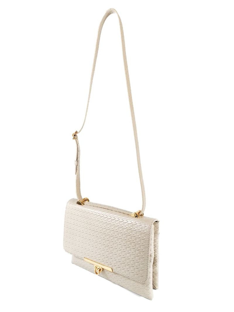 BOLSA YASMIM COURO OFF WHITE