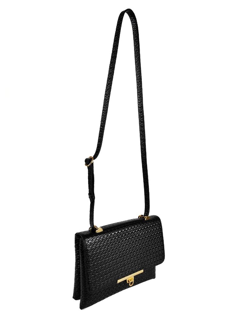 BOLSA YASMIM COURO PRETO