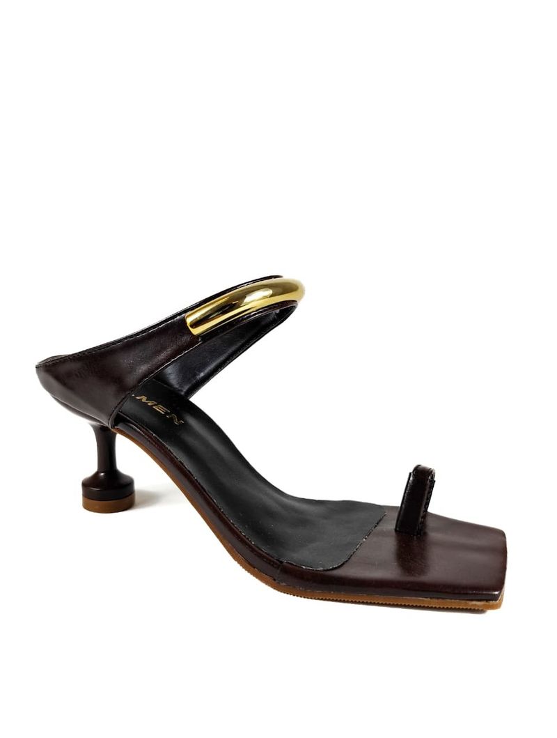 SANDALIA SALTO BAIXO MOCHA